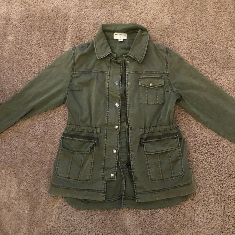 Anthropologie Army Green Jacket